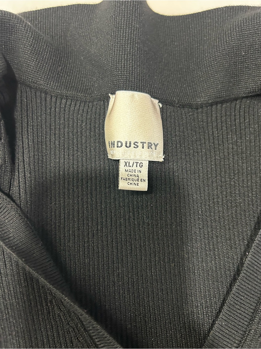 Apt. 9 Black Ribbed Button-Up Collared Tank - Picture 4 of 5